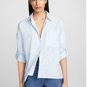 Blue Striped Women's Top